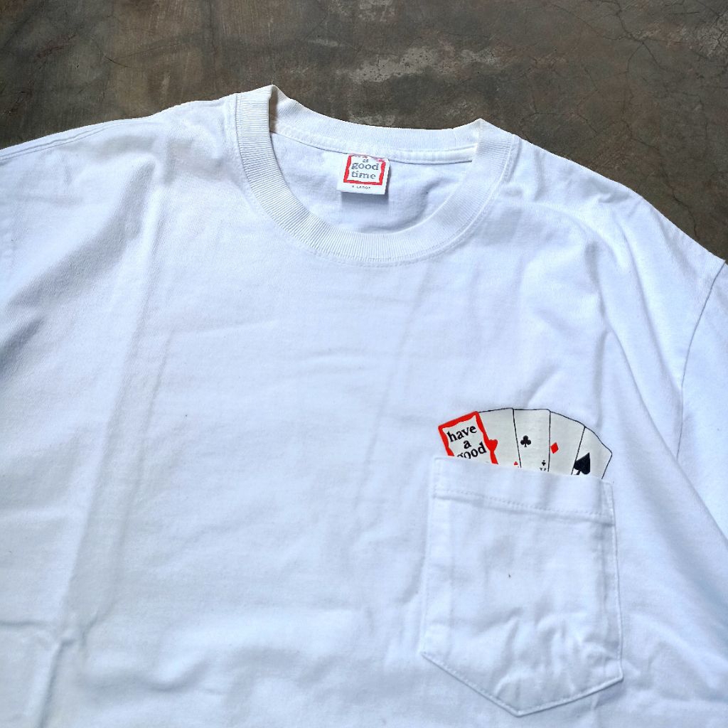 HAVE A GOOD TIME PLAYING CARD POCKET TEE