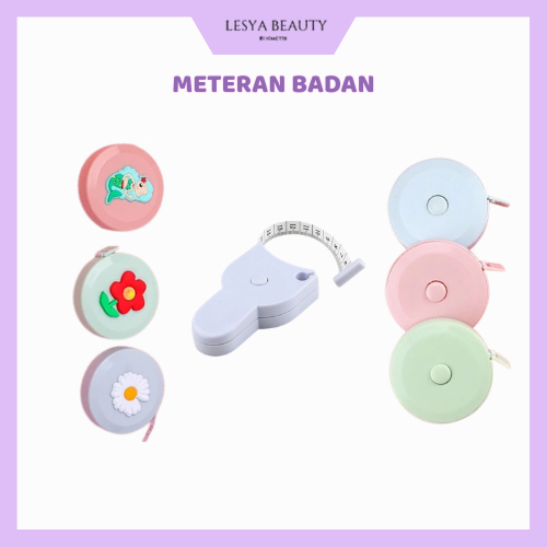 Meteran pengukur badan pita fleksibel jahit, alat pengukur meteran badan 150cm