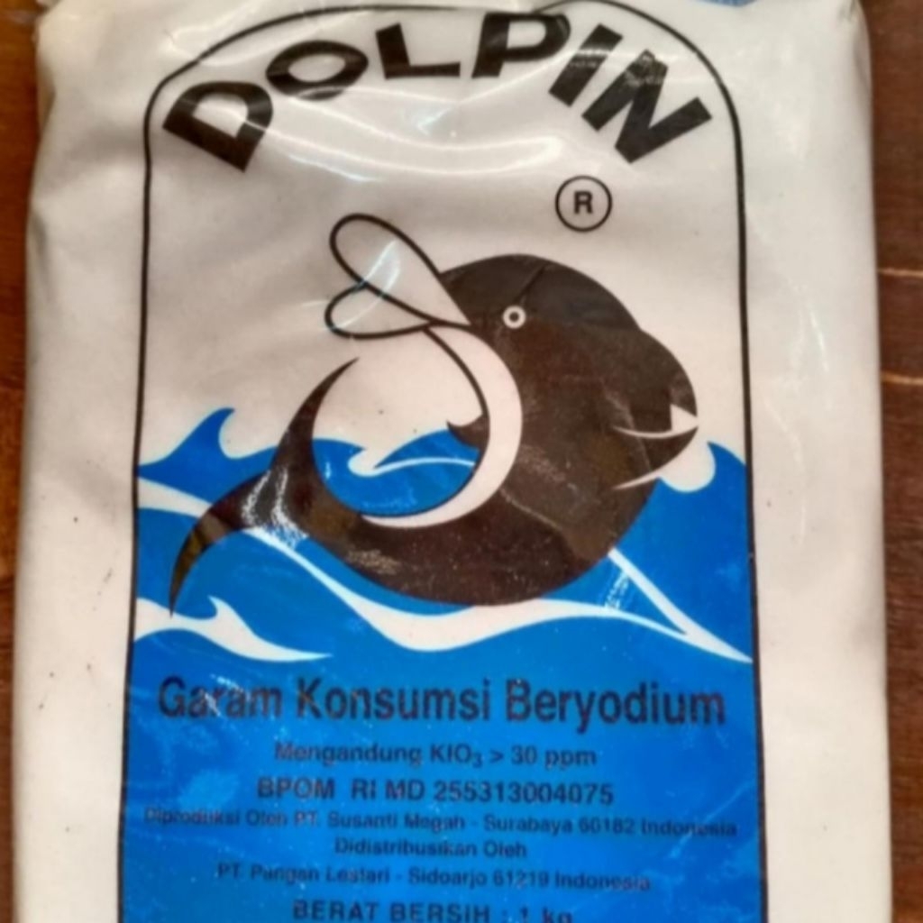 Garam Dolphin 1kg Garam Dapur Beryodium Untuk Masakan