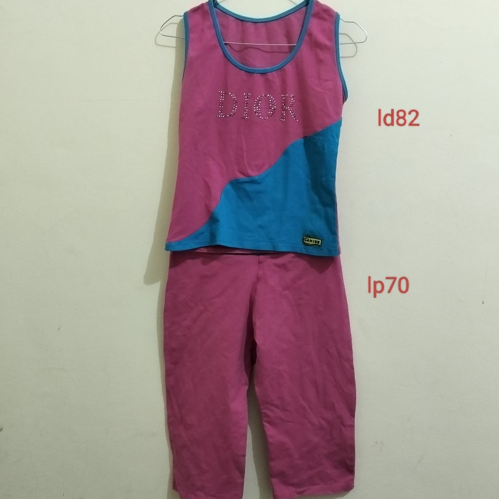 setelan baju senam wanita preloved