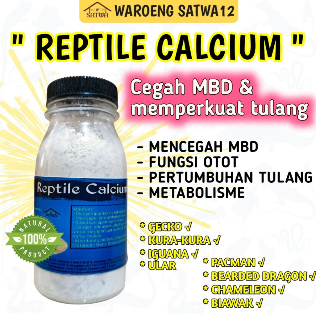 [WS12] KALSIUM GECKO 70gr Calcium / kalsium hewan reptil kalsium gecko calcium reptile vitamin multv