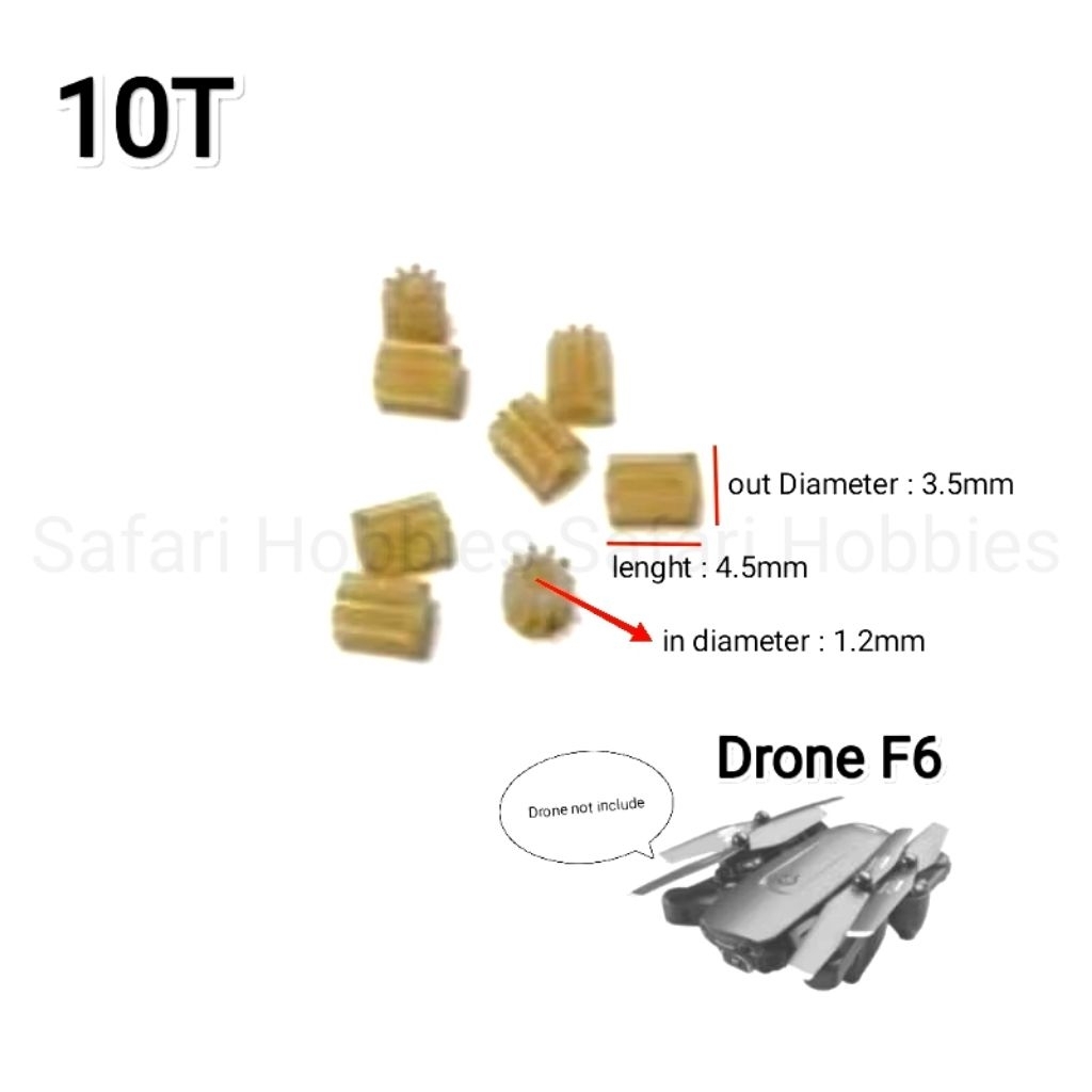 Gear Drone F6 Gigi Gear 10T