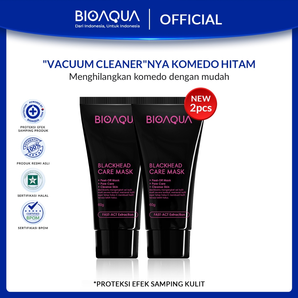 BIOAQUA Blackhead Remover Mask Peel Off Mask Masker Wajah 60g Hidung Pembersih Komedo Masker Komedo 