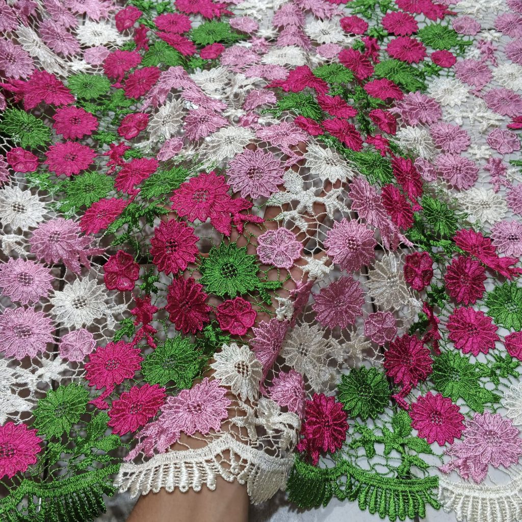 kain brokat prada premium - kain brokat prada meteran - bahan brokat prada katun - brokat prada 0,5m