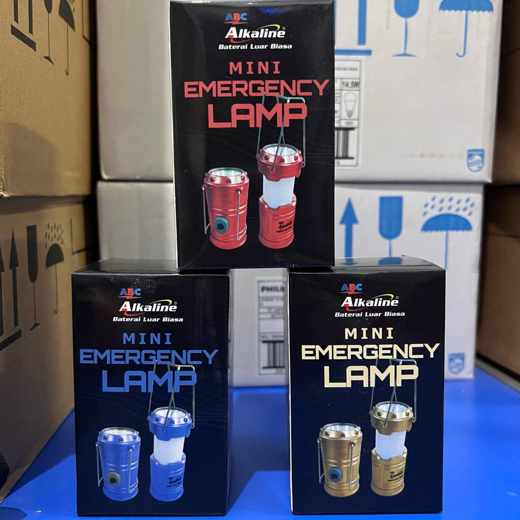 [FREE BATERAI] ABC Mini Battery Emergency Lamp | Lampu Emergency Kecil Mini Lucu Baterai Original