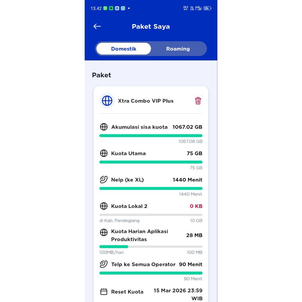 kartu xl Xtra combo VIP plus diskon 90%