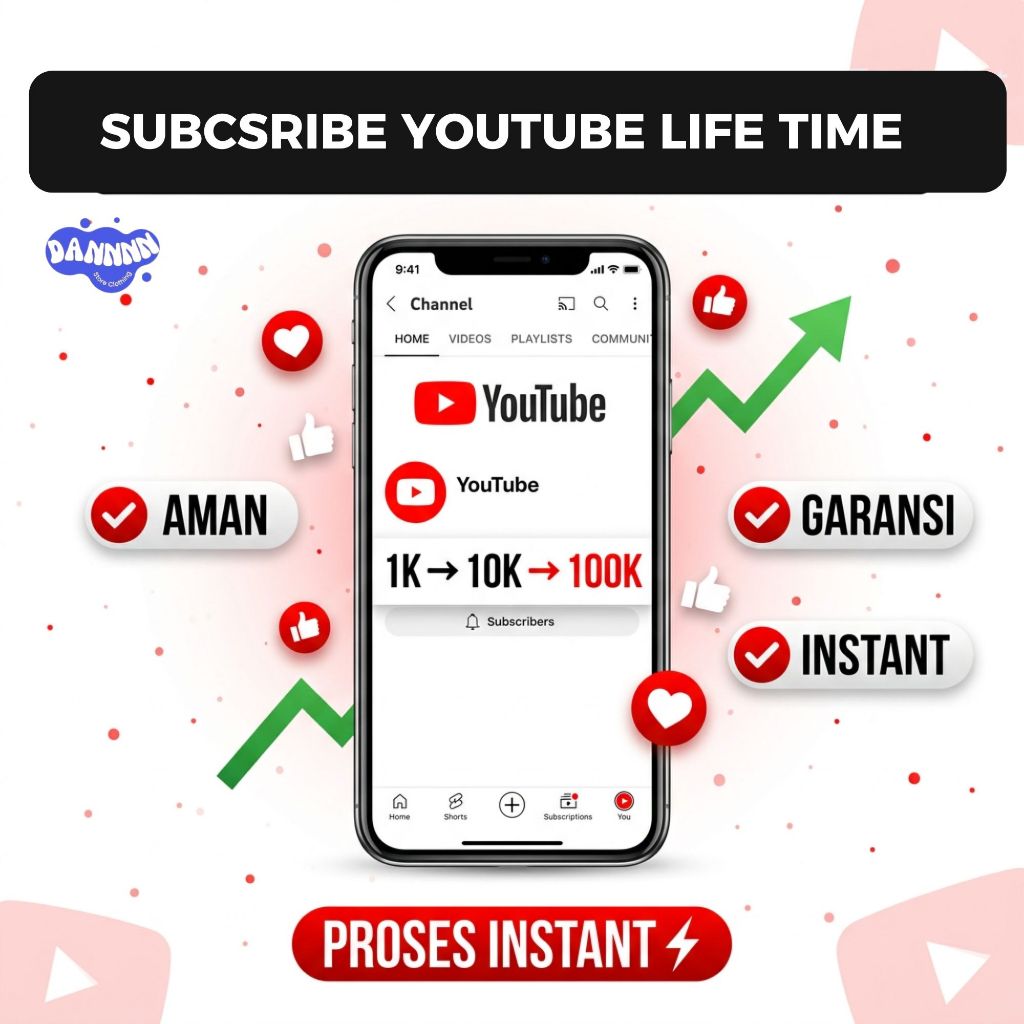 SUBSCRIBER YOUTUBE Permanent Non Drop Real Human & Global Random