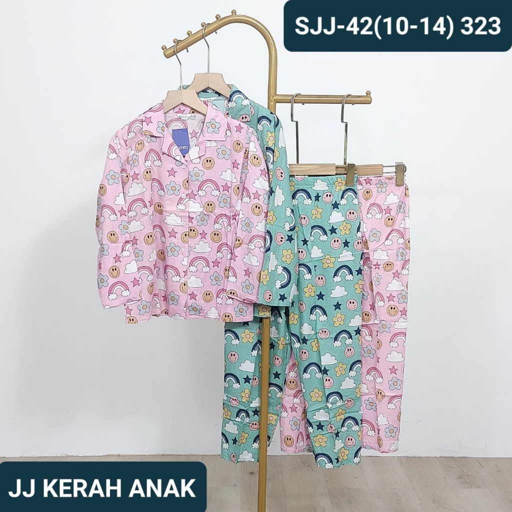 Setelan baju tidur anak bahan rayon Amro