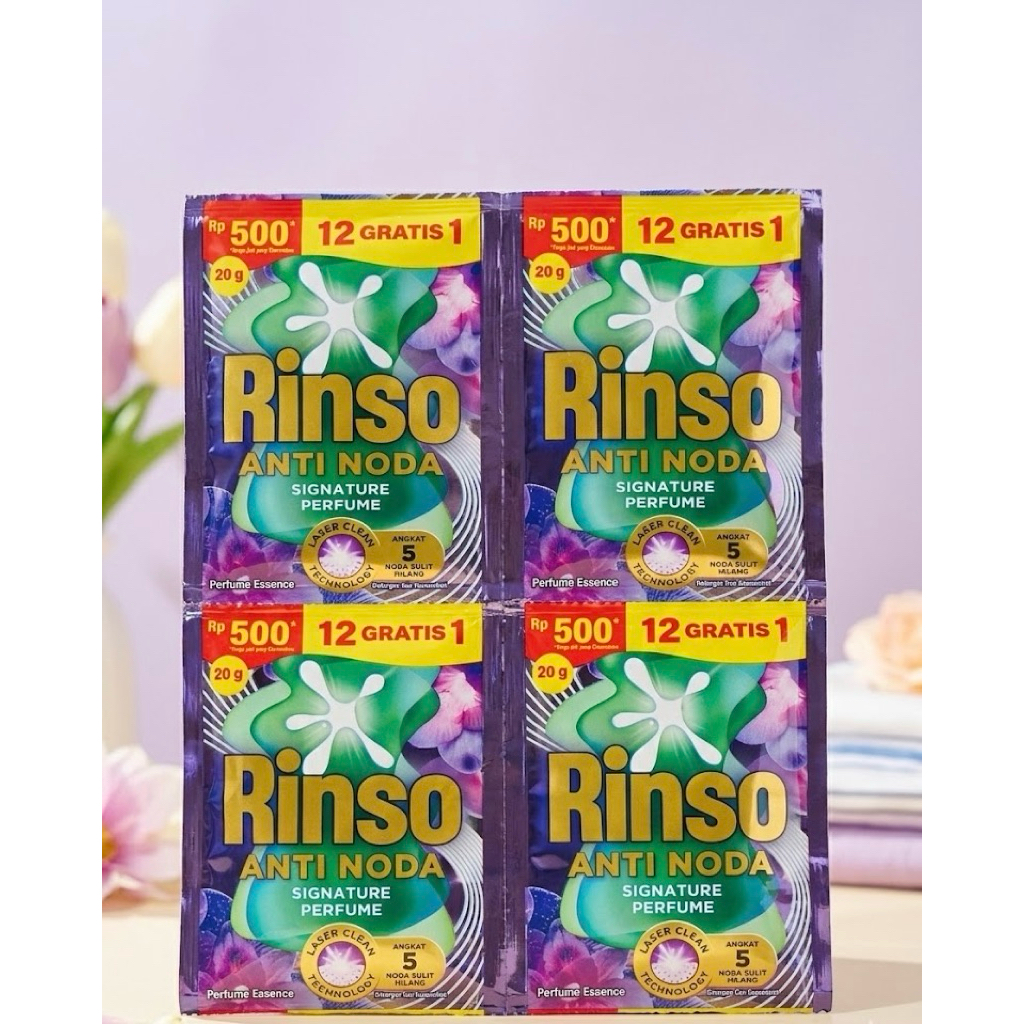 Rinso cair ungu signature perfume 26sachet /pcs 500