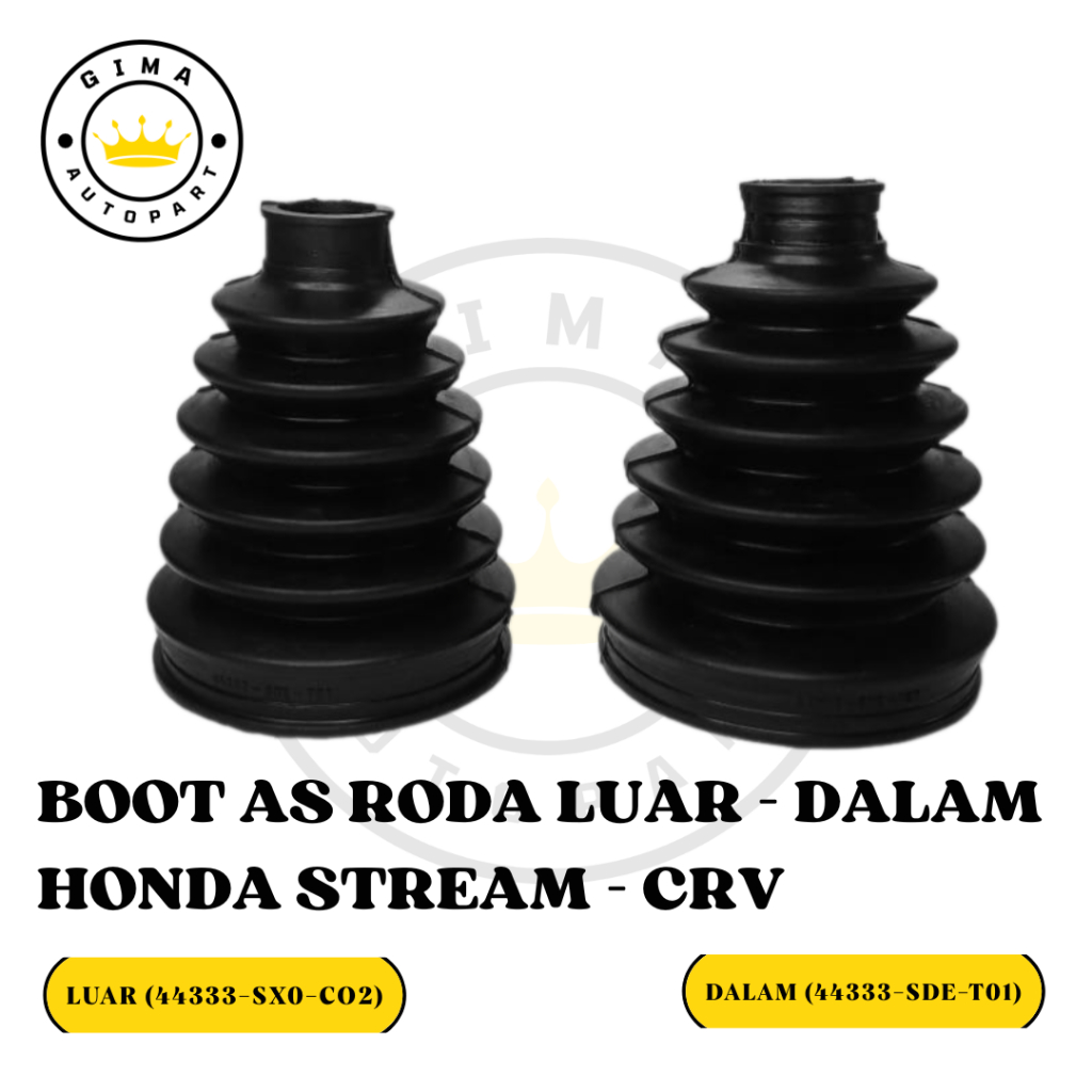 Karet Boot As Roda Cv Joint Luar - Dalam Mobil Honda Stream - CRV | High Quality