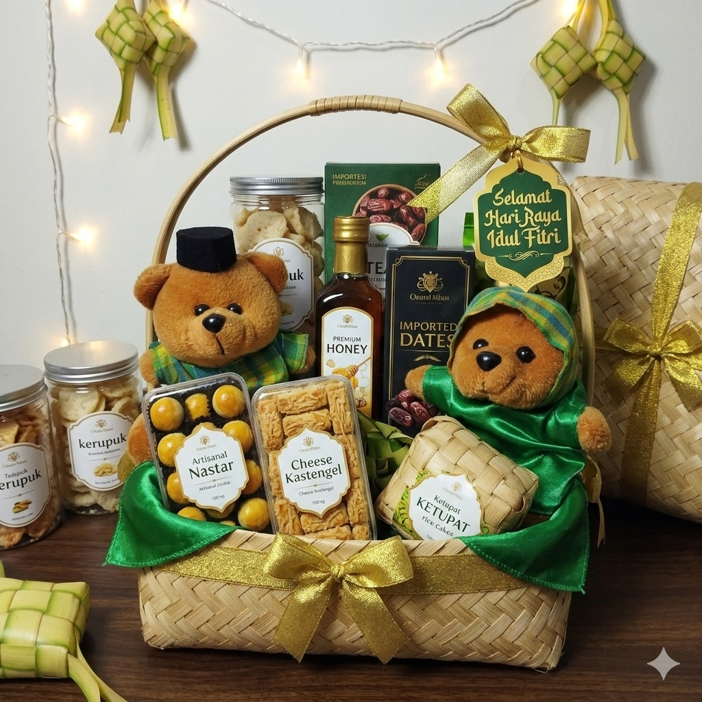 Boneka Bear Hampers  Parcel Ramadhan Idul Fitri Boneka Bear Isian Parcel Hampers Idul Fitri Ramadhan