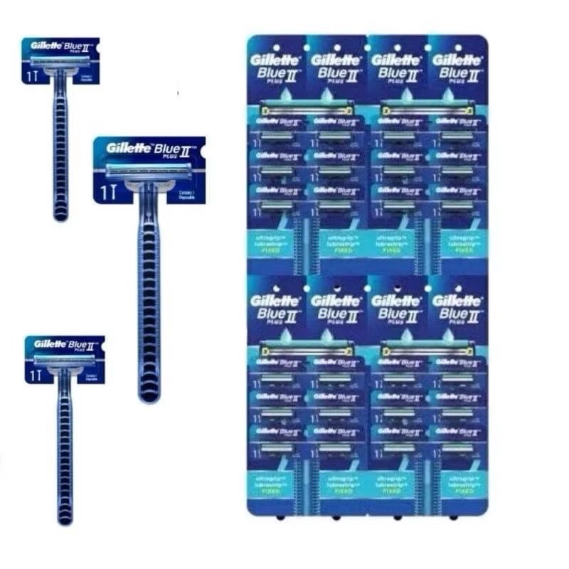 Cukur Jenggot Kumis Gillette Goal Blue 2 Isi (24pcs)