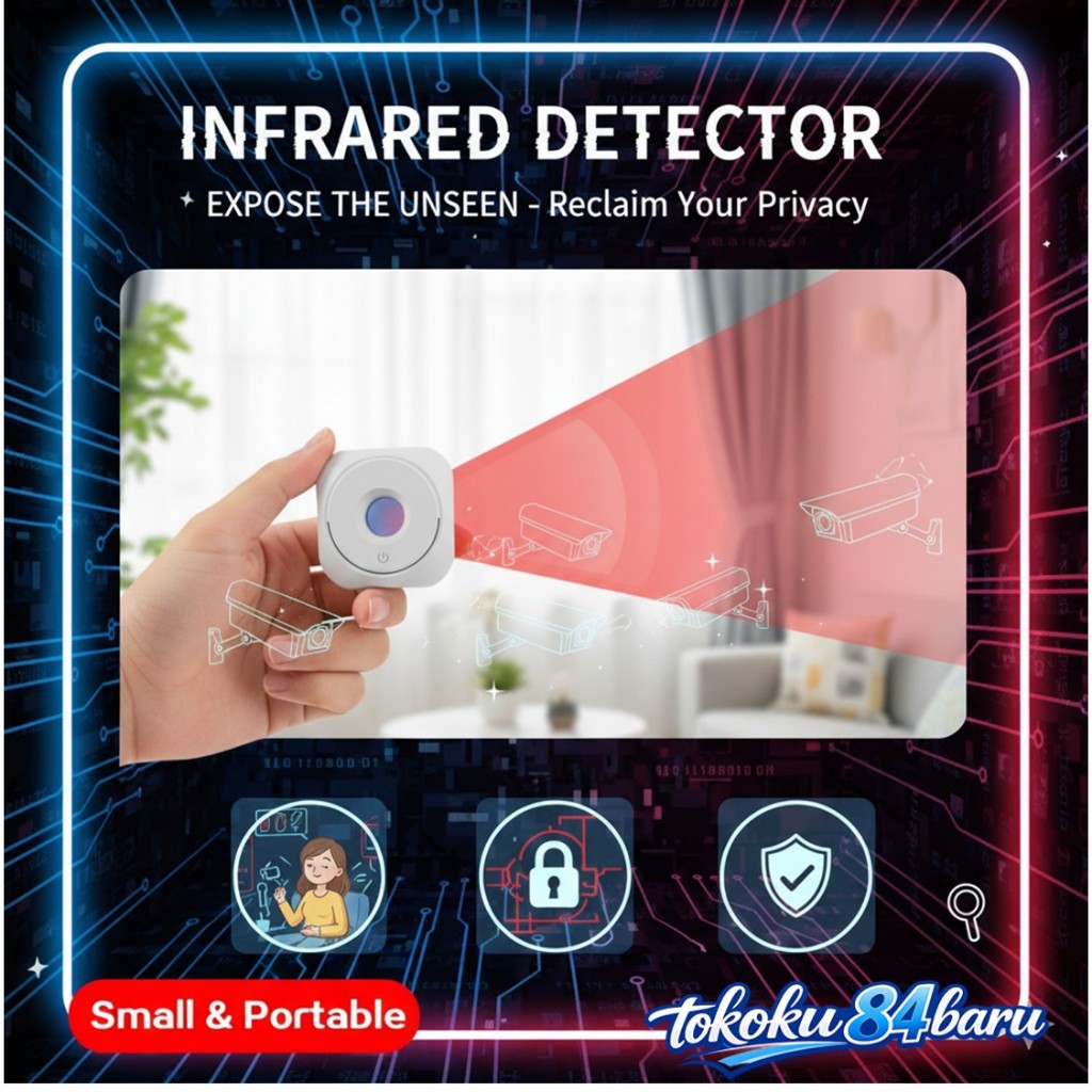 Hidden Spy Camera Detector Pendeteksi Kamera Tersembunyi Portable Anti Spy Camera Finder
