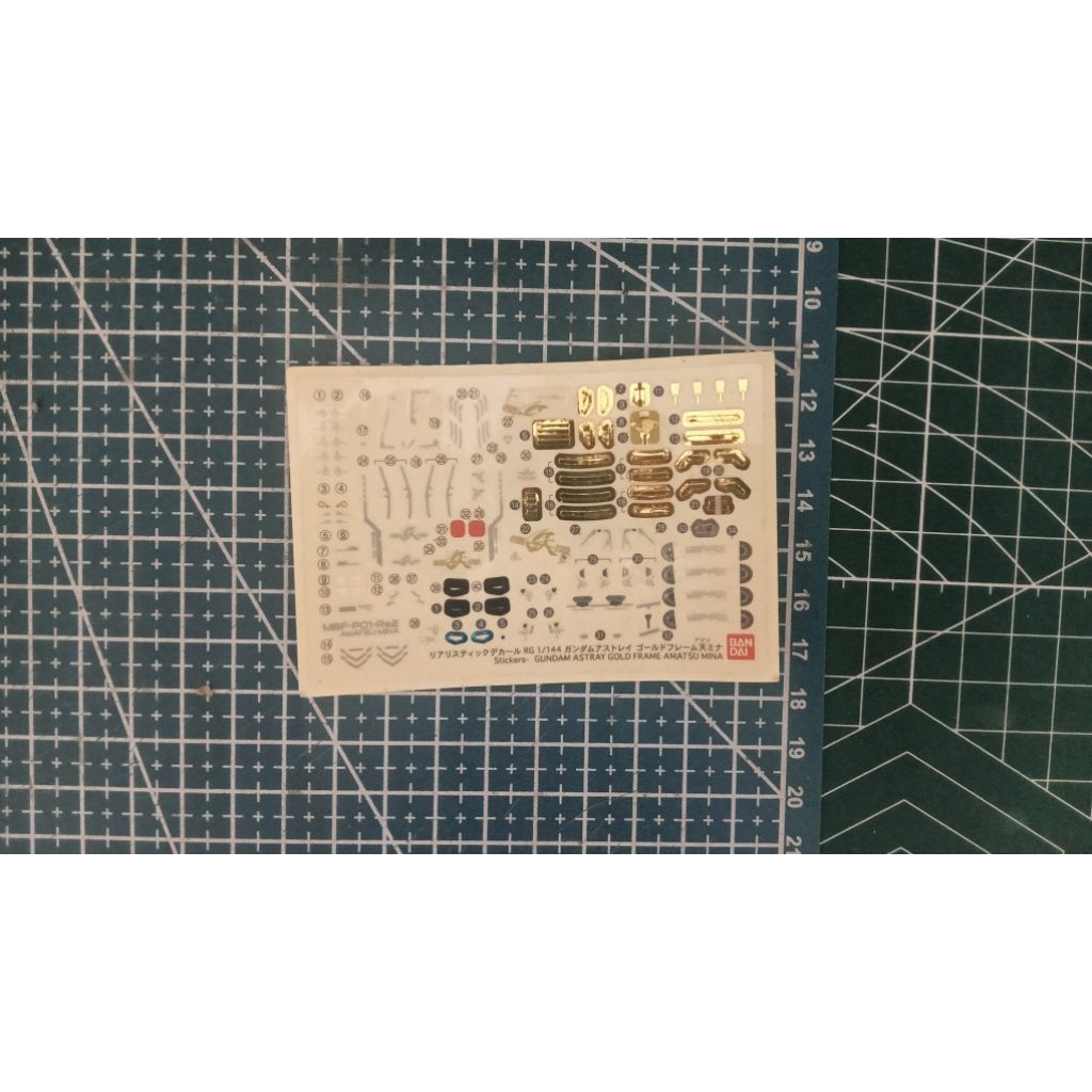 RG 1/144 Stiker Decal Astray Gold Amatsu Bandai