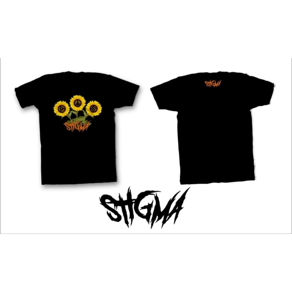 kaos baju distro T-shirt original STIGMA MERCH pria wanita dewasa lengan pendek bahan cotton combed 