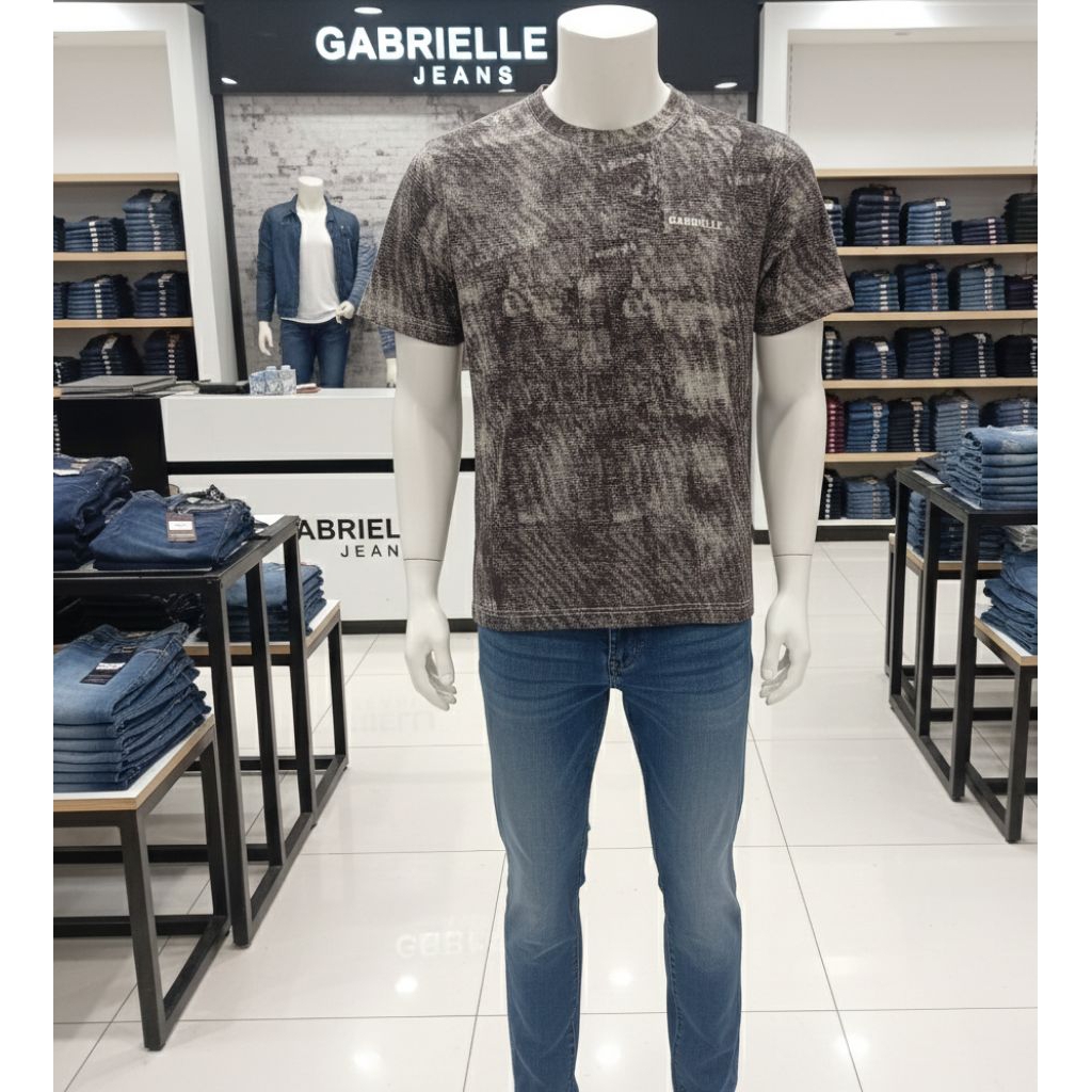 KAOS PRIA LENGAN PENDEK REGULER FIT GABRIELLE JEANS
