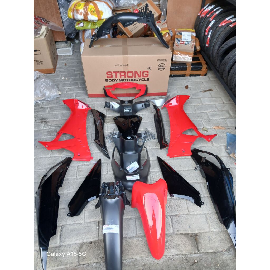 BODY SET COMPLIT HONDA SUPRA X 125 OLD/SUPRAX 125 LAMA MERK STRONG