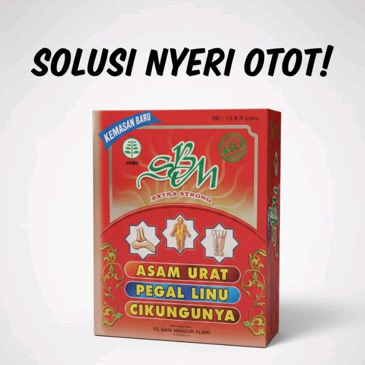 Jamu herbal SBM Isi 12 Sachet - Solusi Nyeri Otot & Pegal Linu