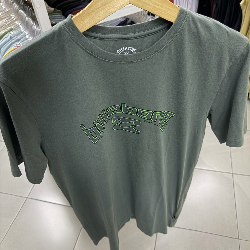 Kaos Pria Billabong Original Y2K Arch Dark Slate New