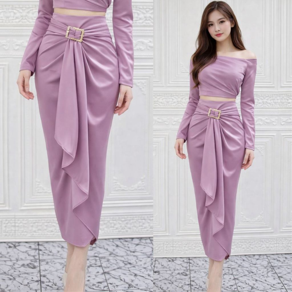 ROk Lilit Satin Velvet Wanita / ROk Lilit Satin Silk Pilihan Warna