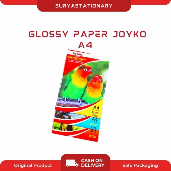 (PAK) GLOSSY PAPER JOYKO A4 120 GSM / 160 GSM / 180 GSM / 210 GSM / 230 GSM