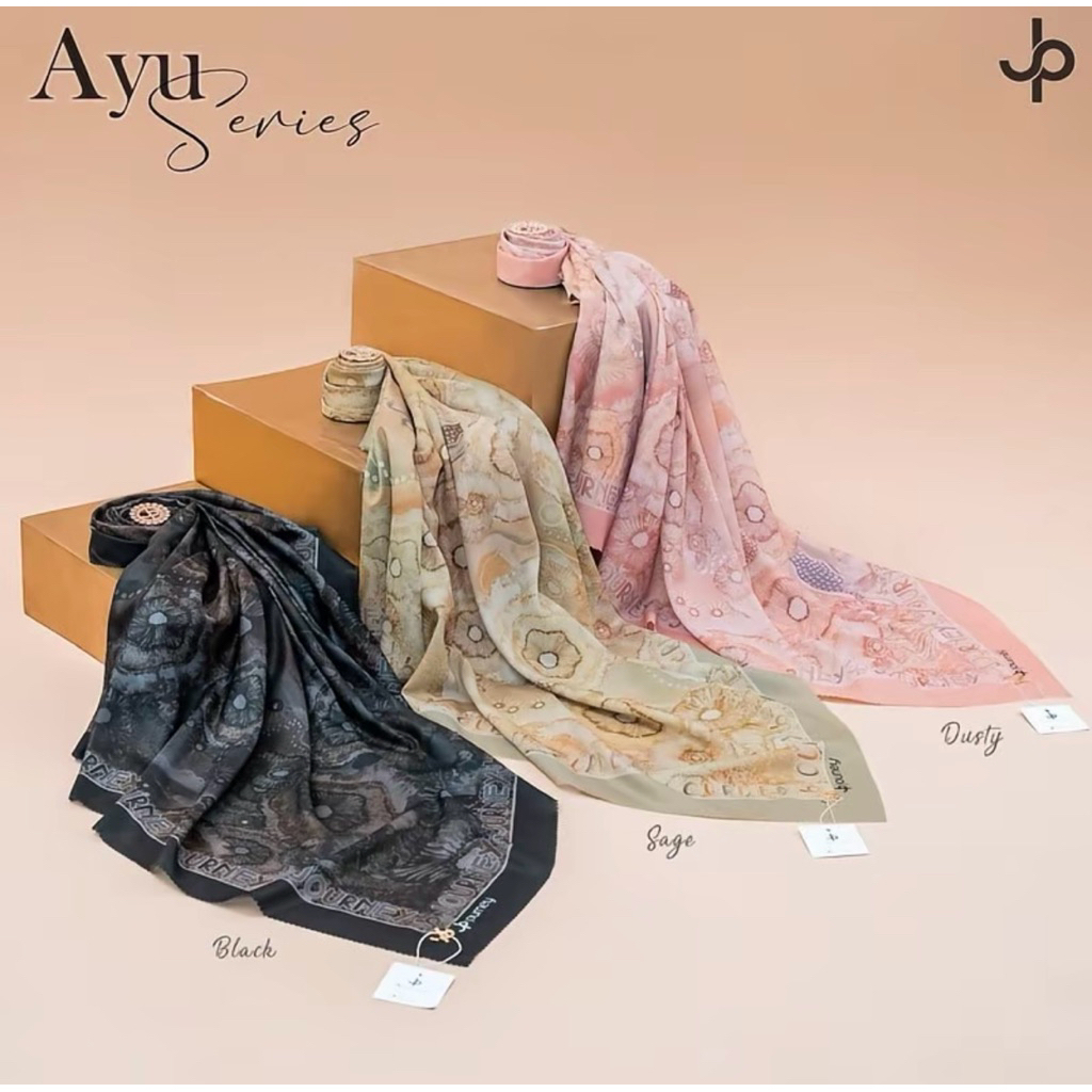AYU SERIES by JOURNEY SCARVES ORIGINAL jp ori hijab premium segiempat motif wanita dewasa hijab