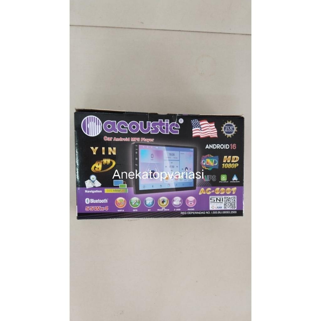 HEADUNIT 9 INCH ACOUSTIC ANDROID