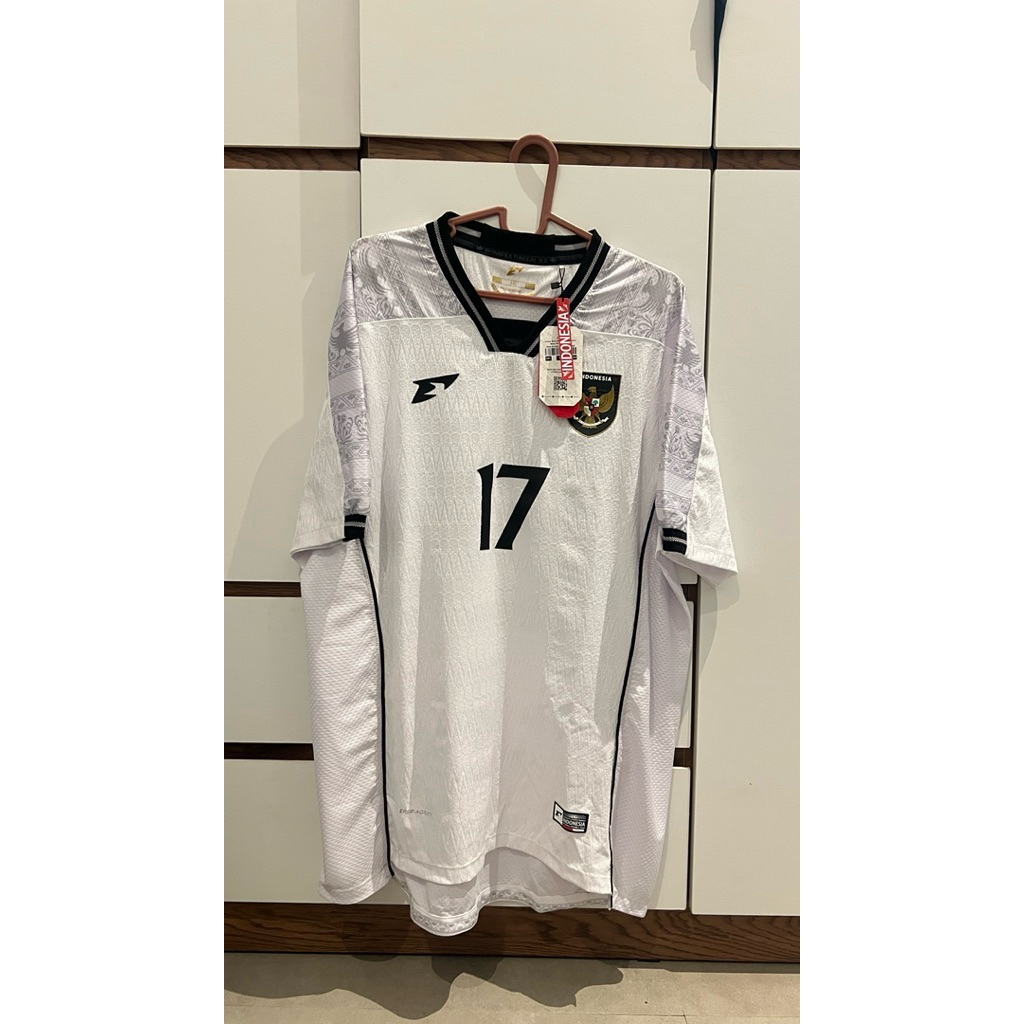 Jersey Timnas Indonesia Player Issue XXL 17 - Verdonk Original Nameset