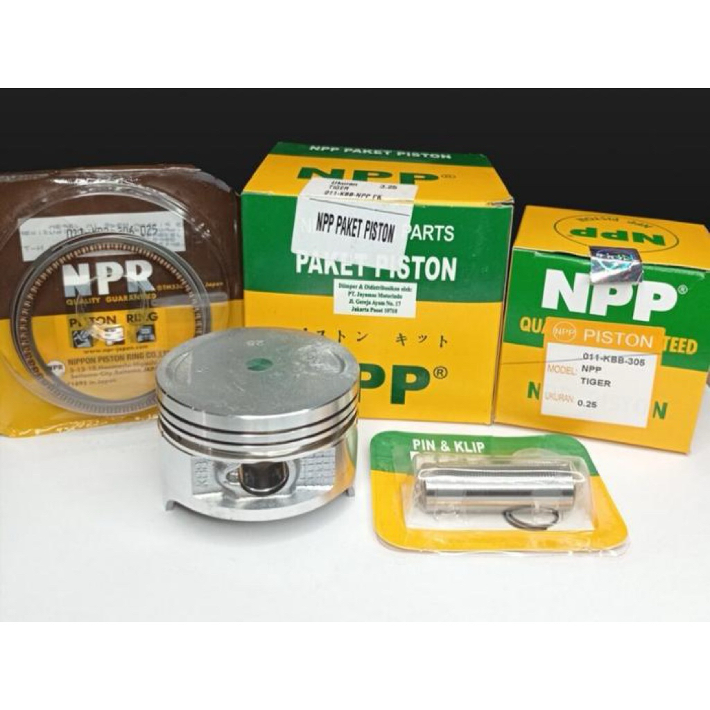 Piston Kit NPP Honda Tiger - Tahan Lama, Ring Piston, Pen Piston
