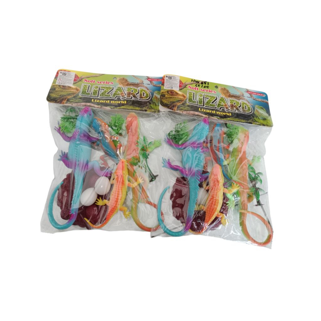 Mainan edukasi anak animal tokek cit karet  ktg