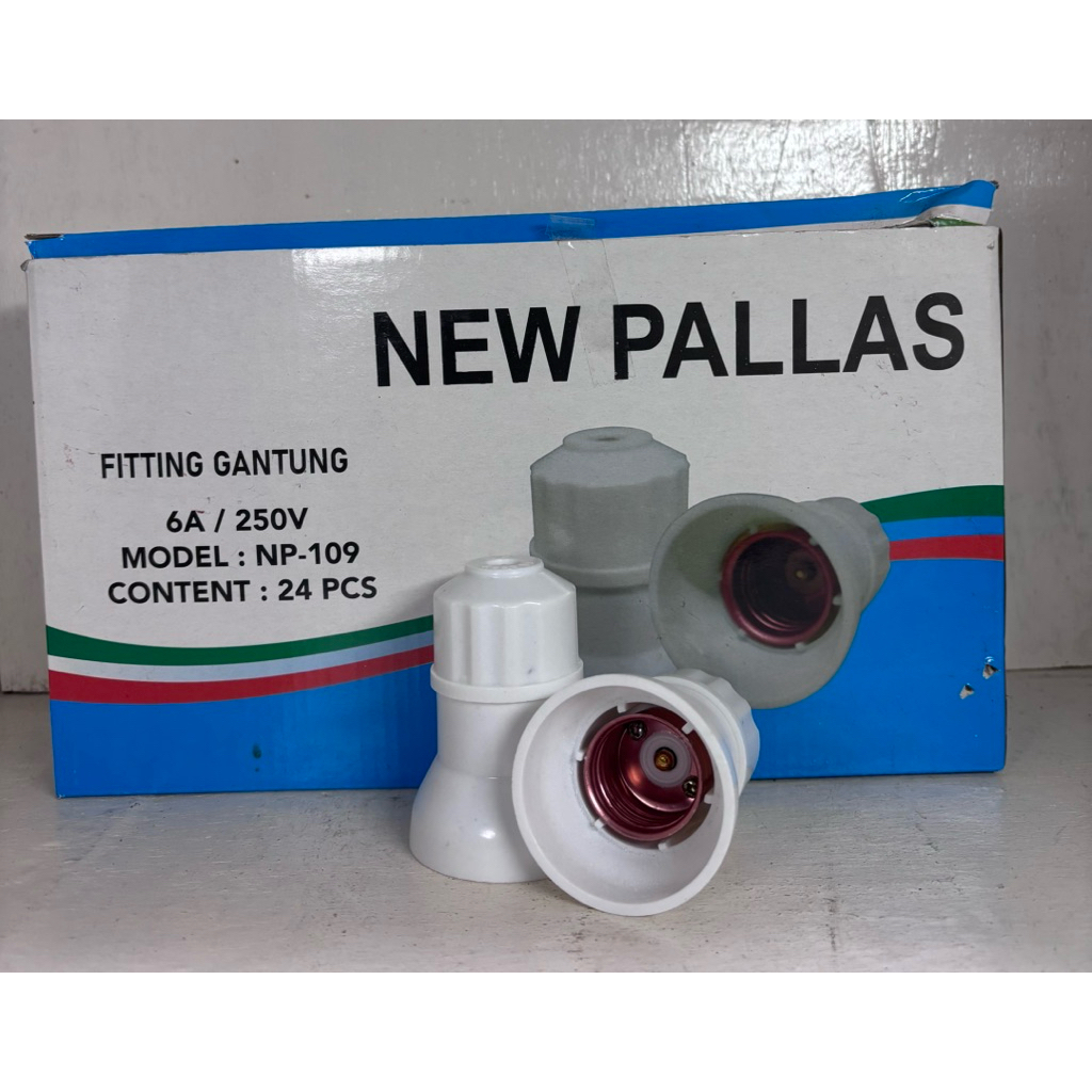 Fitting Gantung New Pallas NP109 E27 / Fitting Lampu New Pallas 1Kotak 24Pcs