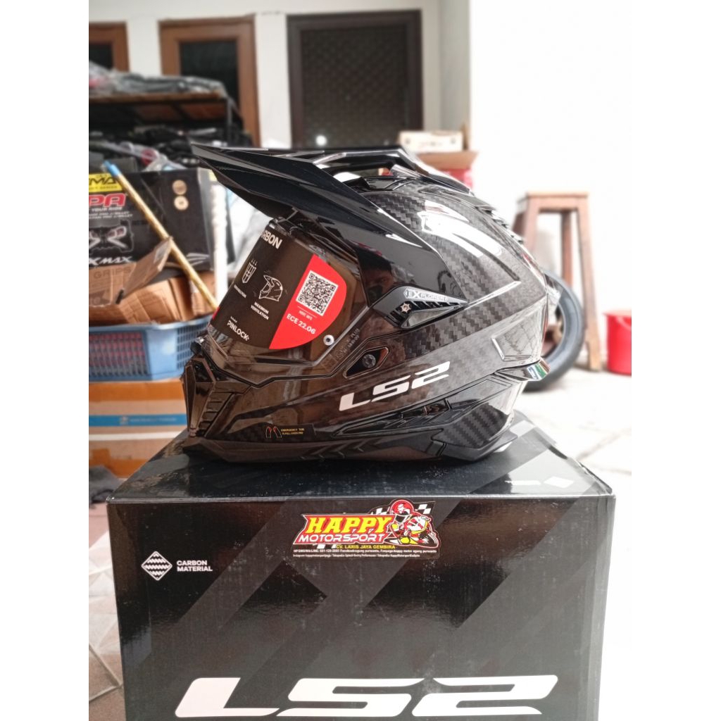 Helm LS2 MX701 Explorer Gloss Carbon Adventure Original