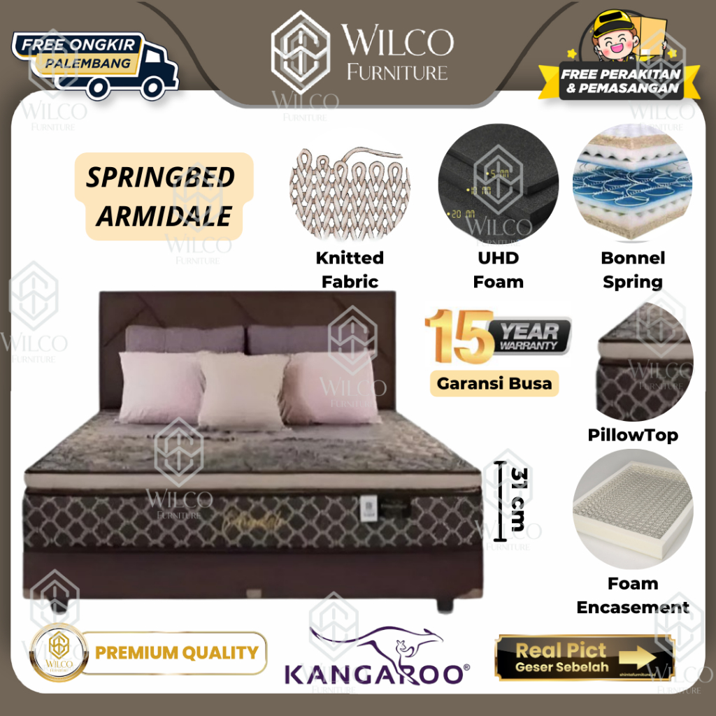 Kasur Springbed Kangaroo Armidale / Matras Springbed Kangaroo Armidale - Matras Aja, 120x200