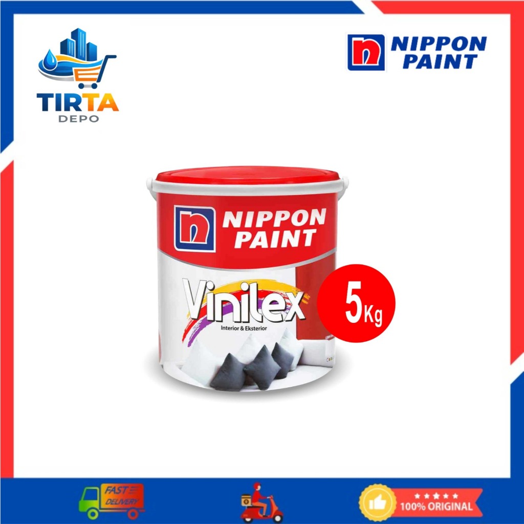 Nippon Paint Vinilex Cat Tembok Interior 5 Kg Anti Jamur Anti Pudar