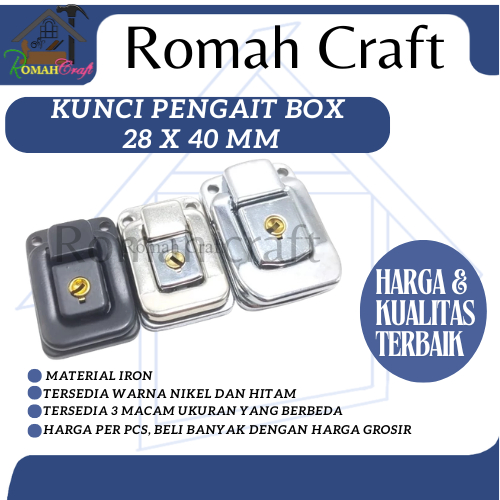Kunci pengait box Kunci koper Gembok koper Overval kecil
