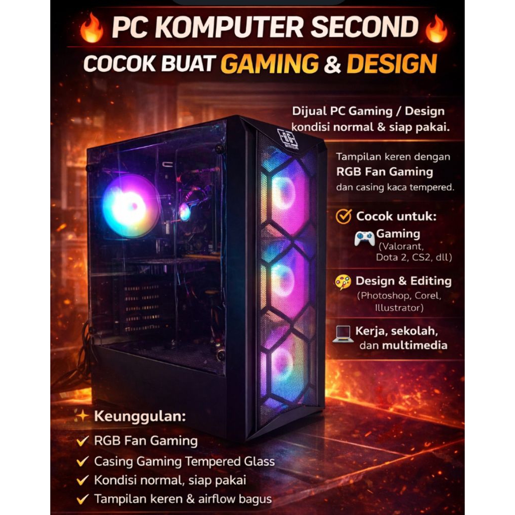 Komputer Pc Gaming & Design