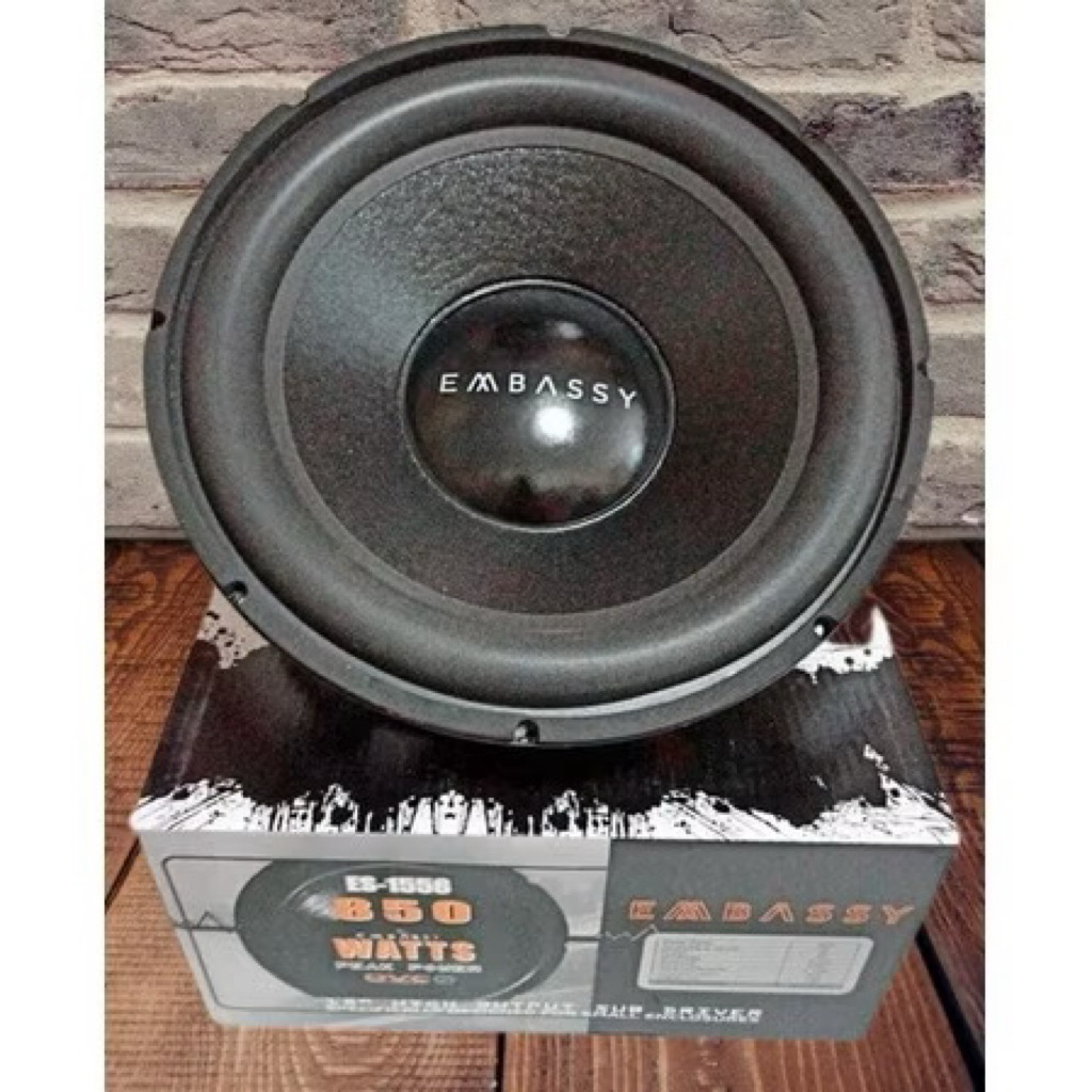 SUBWOOFER 15 Inch DOUBLE COIL DOUBLE MAGNET Embassy ES-1556