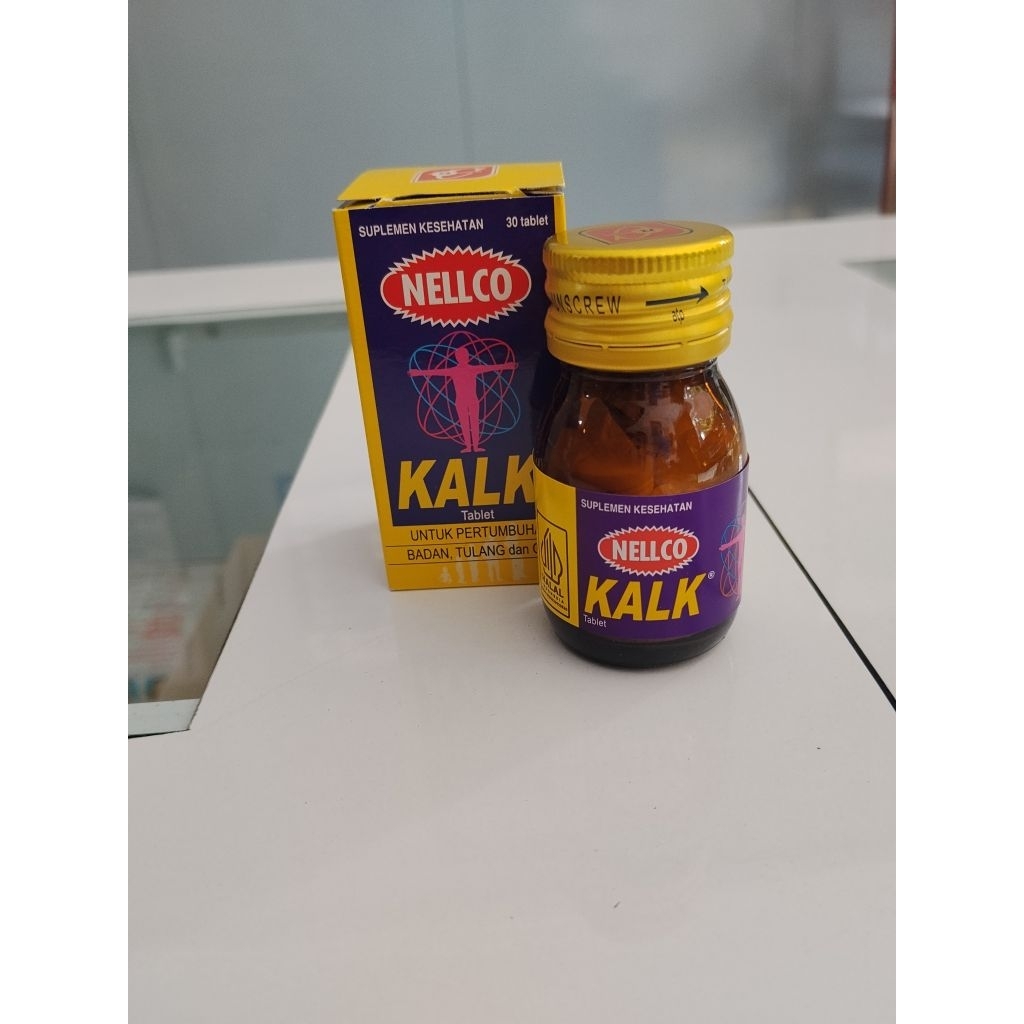 KALK NELLCO ISI 30 TABLET | UNTUK PERTUMBUHAN BADAN, TULANG, DAN GIGI