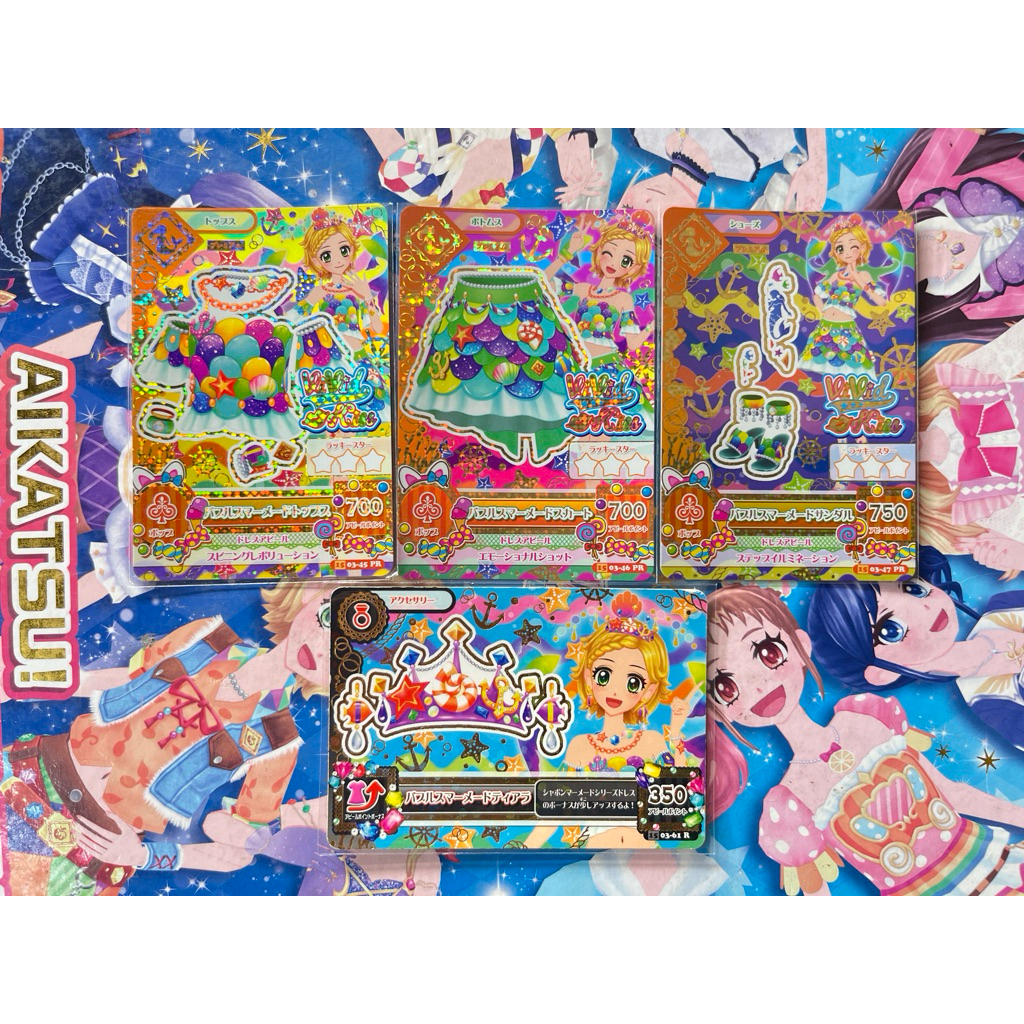 Kartu Aikatsu Hinaki Shinjo Premium Jepang Bubble Mermaid Set Vivid Kiss Original Langka Rare Offici