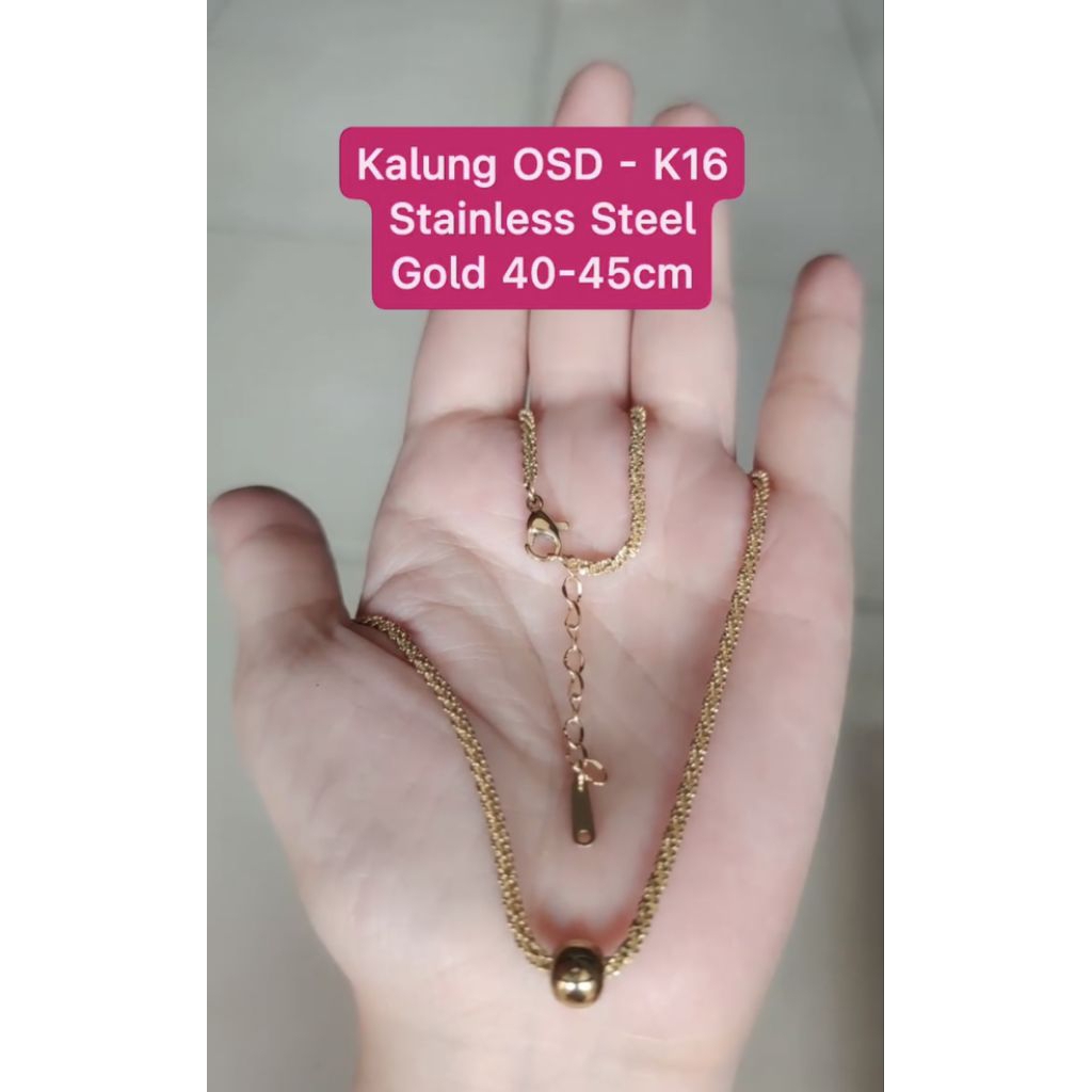 Kalung OSD K16 Gold Olla Shopping depok