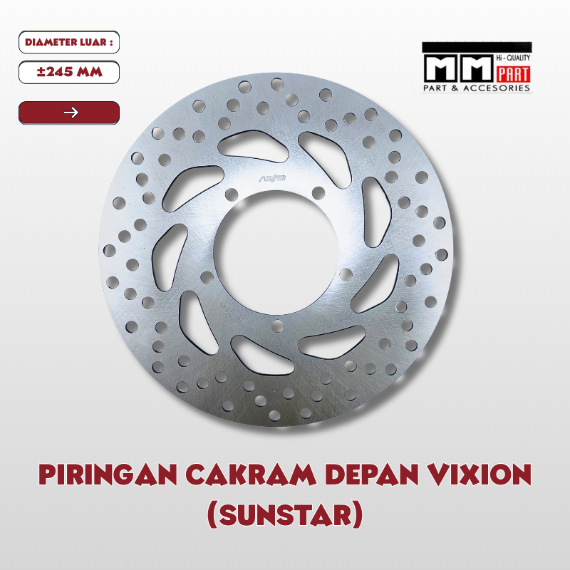 PIRINGAN CAKRAM DEPAN VIXION OLD PIRINGAN CAKRAM DEPAN VIXION NEW SUNSTAR