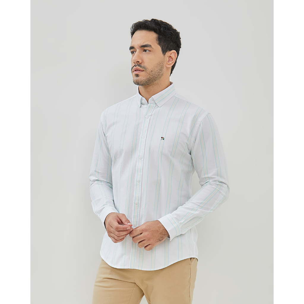 ARNOLD PALMER Kemeja Lengan Panjang Putih Pria - P-EBBF03-N1