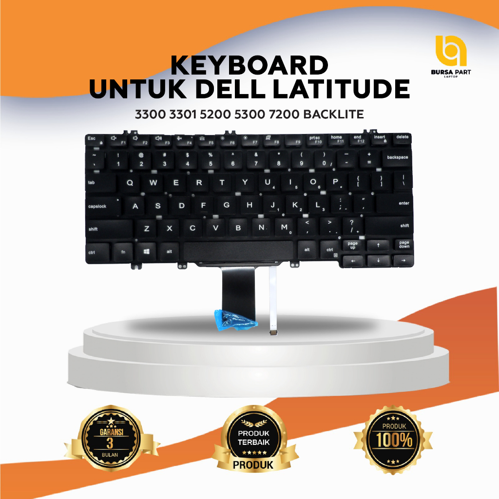 Keyboard Dell Latitude 3300 3301 5200 7200 5300 Backlite