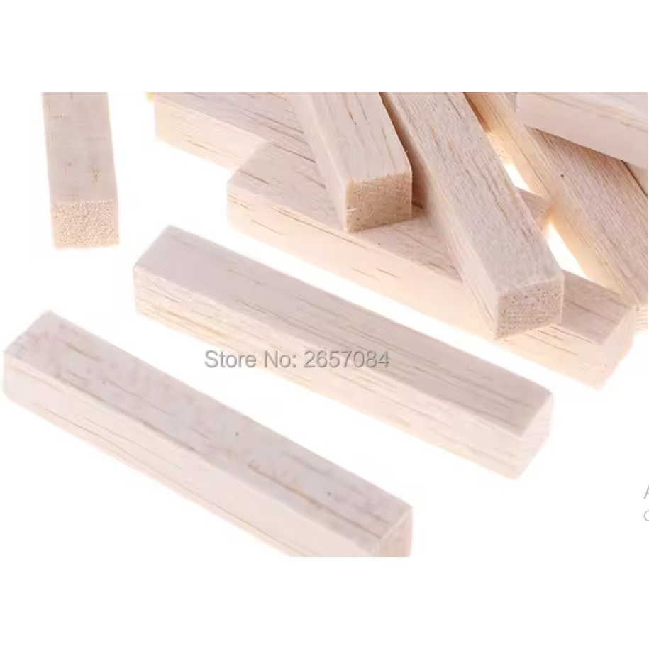 1PCS Kayu Balsa stik 15mm x 15mm panjang 100cm DIY Craft maket kerajinan