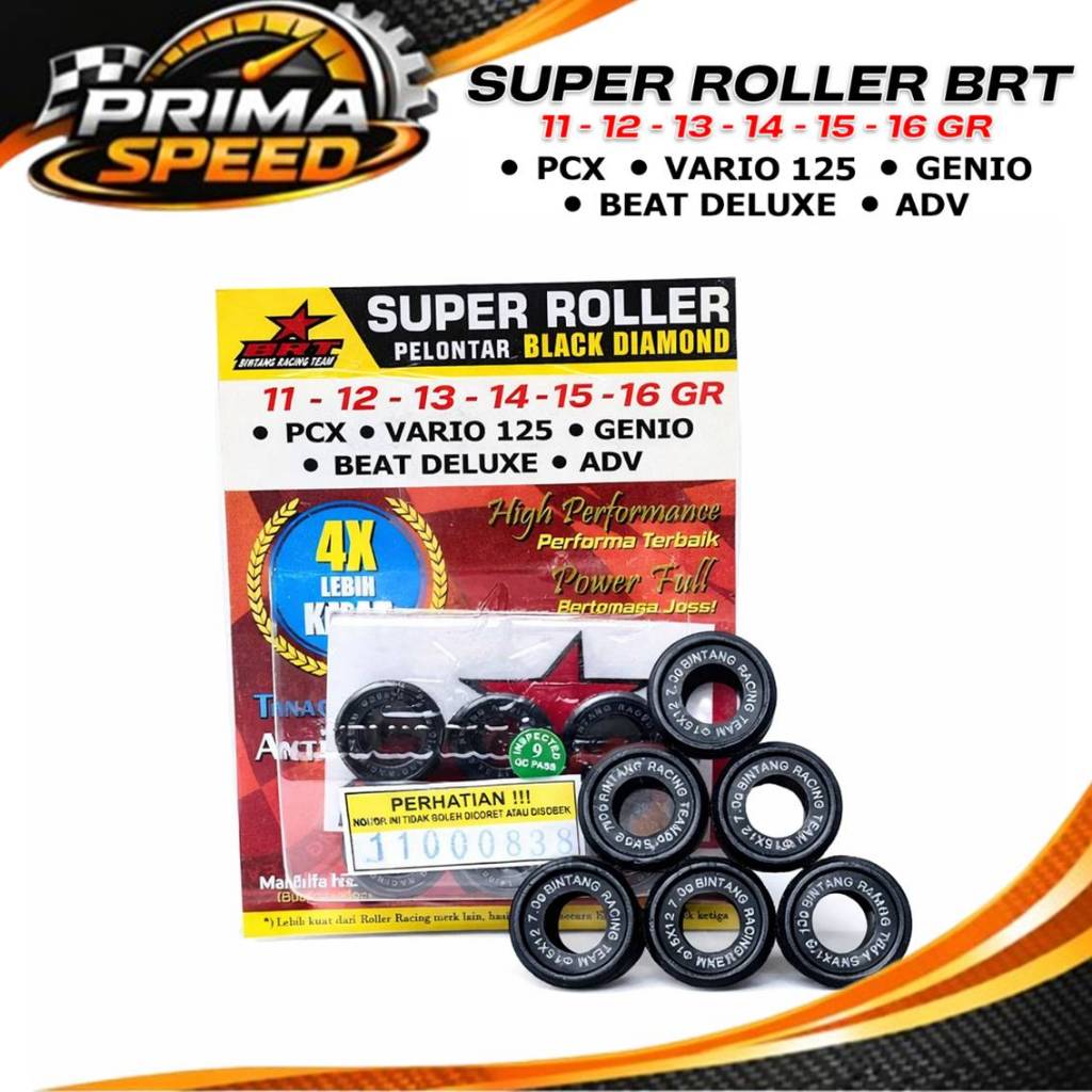 BRT - PCX -VARIO 125 - Roller BRT Racing Honda Genio - Beat Deluxe - Roller Black Diamond BRT