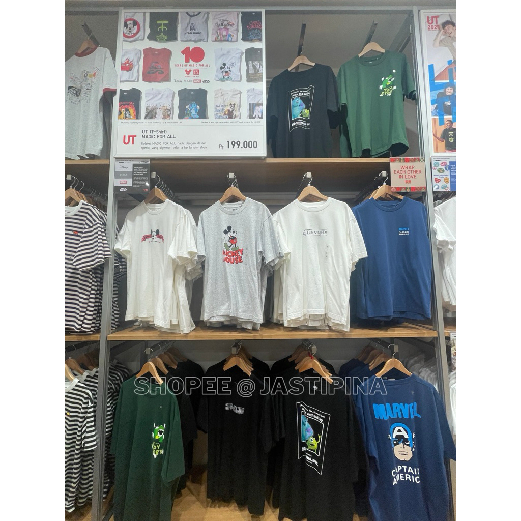 SALE KAOS UT Disney Magic For All Uniseks Kids UNIQLO JASTIP