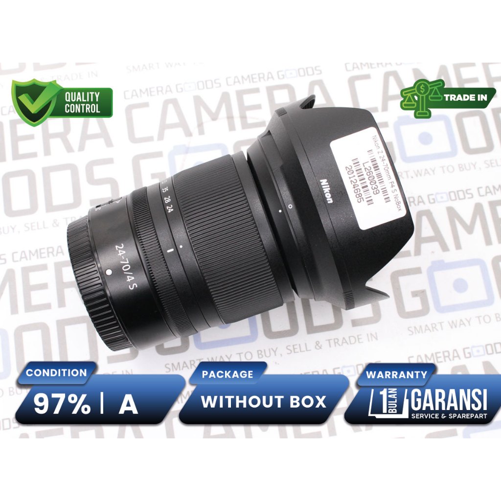 Lensa Nikon Z 24-70mm F4 S Nikkor Z Mount Lens Second Bekas Grade A / Nikkor 2470 f4- L260039