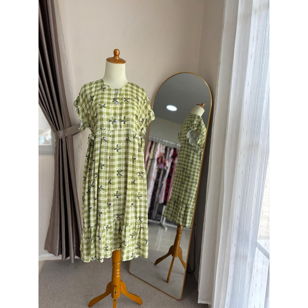 DRESS NAGITA DASTER RAYON JUMBO BUSUI GROSIR DASTER RAYON JEMBER