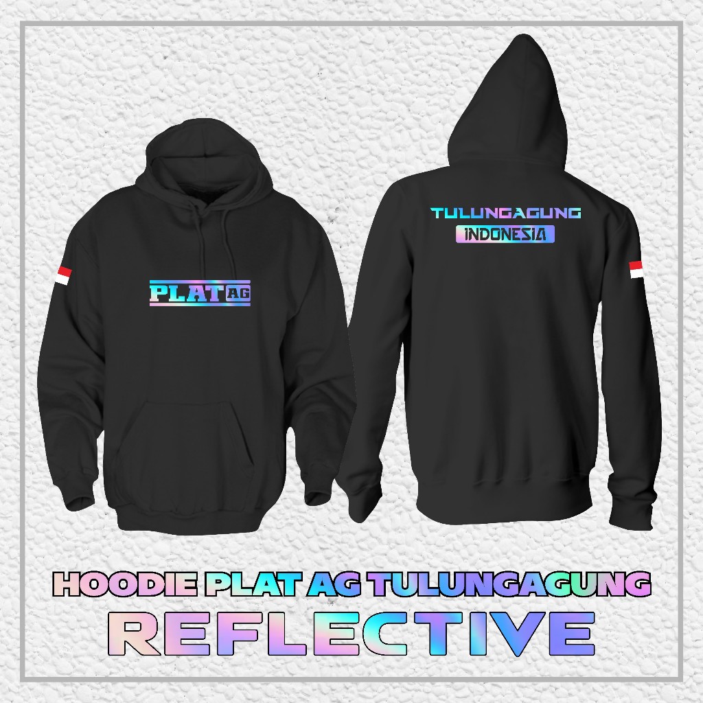 Hoodie Jaket PLAT AG TULUNGAGUNG "REFLEKTIF MENYALA" || Jaket PLAT AG TULUNGAGUNG