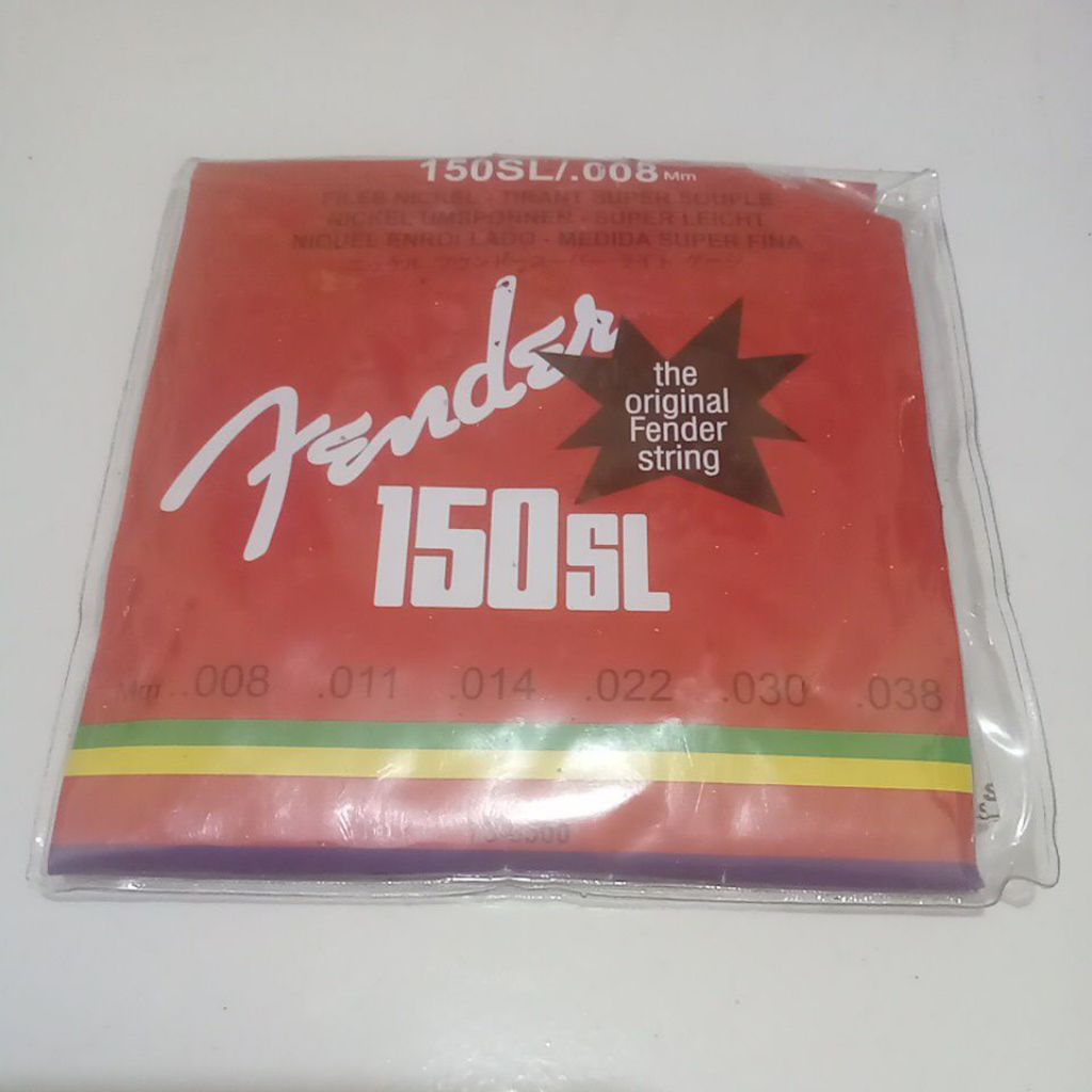 senar gitar acoustic electric fender 1 set